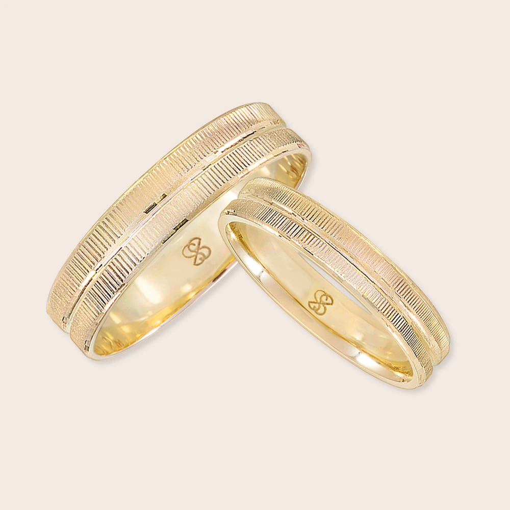 손끝에서 빛나는 은은한 고급스러움,솔앤솔 14K 18K 심플 컷팅 밴드라인 커플링 반지 솔직 추천