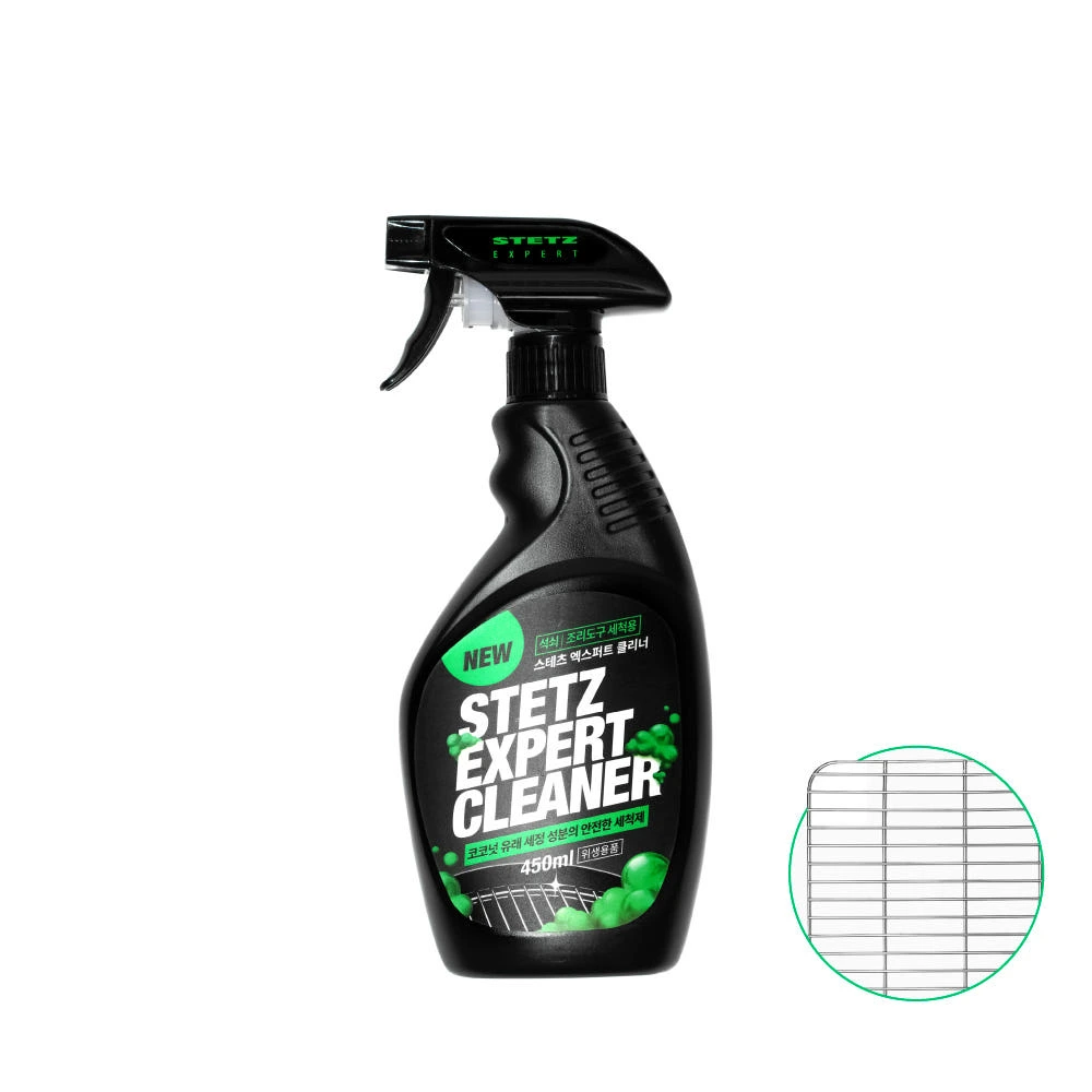 스테츠 엑스퍼트 클리너 그린 450ml 캠핑 조리도구 세척제 바베큐그릴 석쇠 기름때 청소 실제 상품 이미지