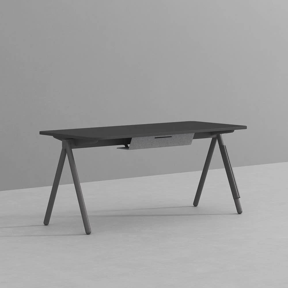 데스커 멀티데스크 1600x700mm, 쿨그레이 실제 상품 이미지
